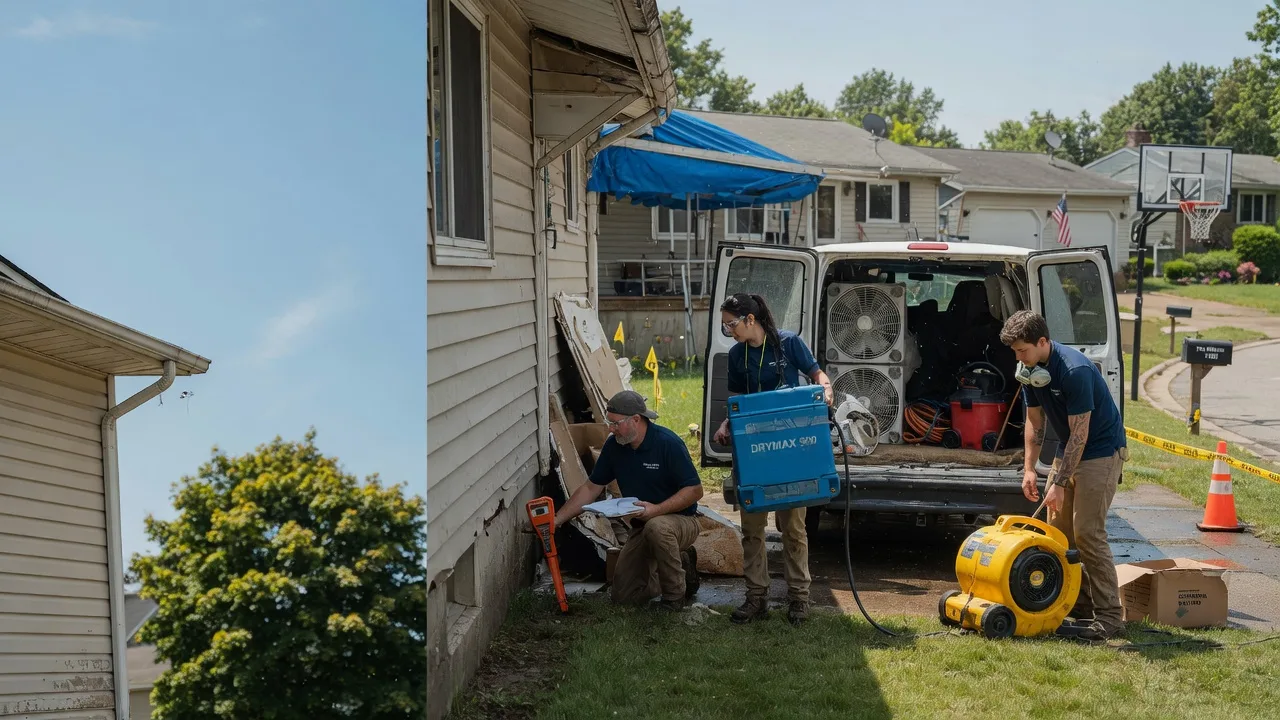 Ceiling Leak Cleanup in Stevens Point, WI near me